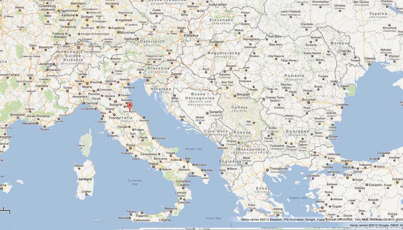 karte von San Marino italien